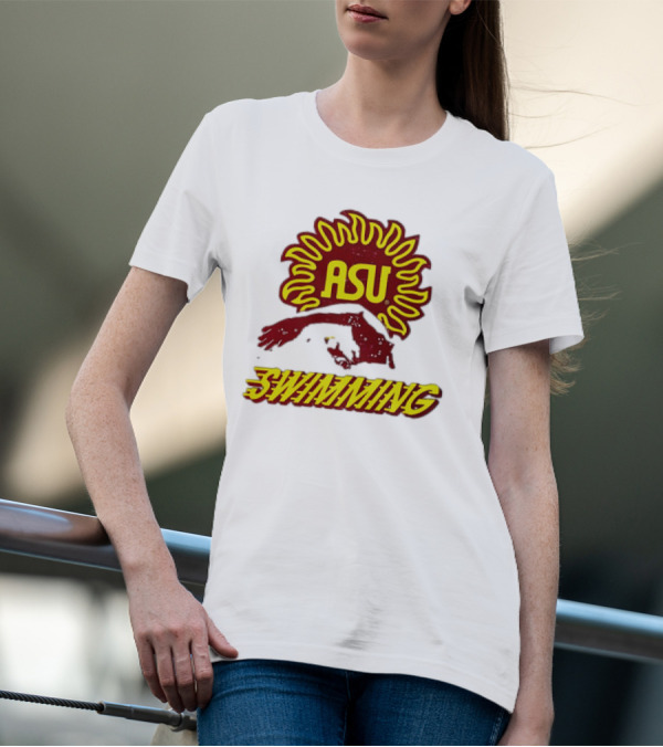 ASU Swimming Sun Devil Logo Dive Team T-Shirt