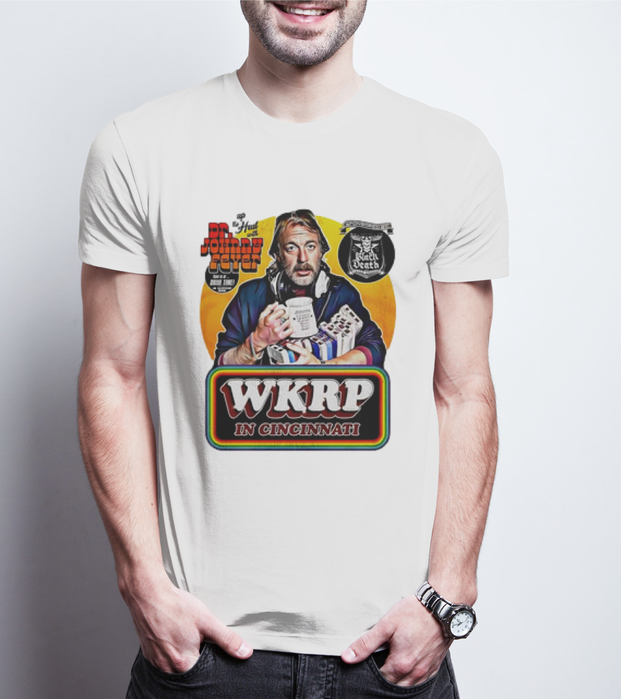 Dr Johnny Fever WKRP In Cincinnati Rock And Roll James Coffee Radio Mug T-Shirt