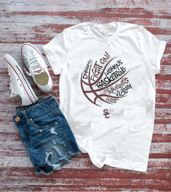 Dynamic Fight On USC Women’s Basketball Los Angeles Victory Grit T-Shirt