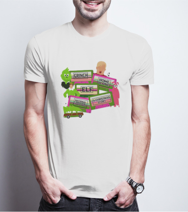 Grinch Home Alone Elf National Lampoon Christmas Story T-Shirt