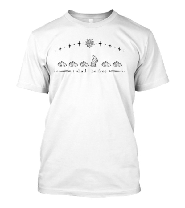 I Shall Be Free Rabbit Stars Sun T-Shirt