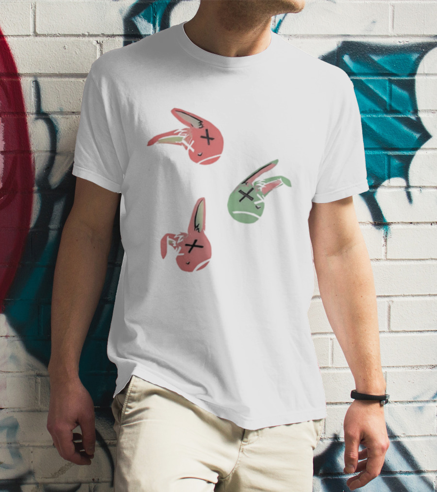 Lucky Rabbit Squad Duck Season Pastel Bunny Heads T-Shirt