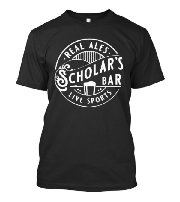 Guiseley AFC Real Ales Scholar's Bar Live Sports T-Shirt