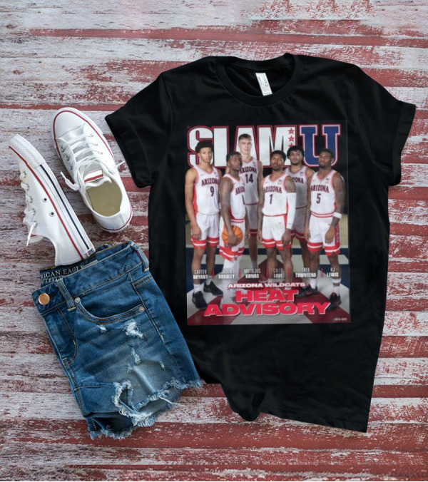 SLAM U Arizona Wildcats Heat Advisory Basketball T-Shirt