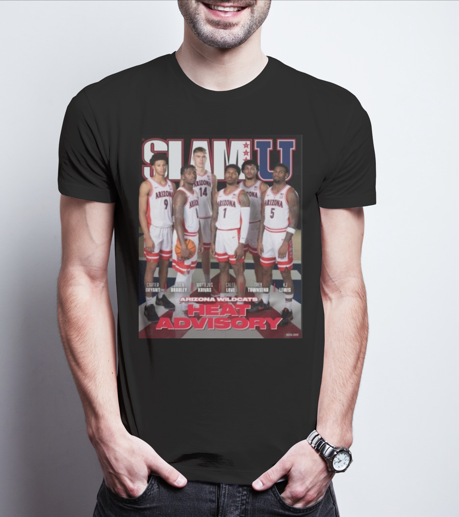 SLAM U Arizona Wildcats Heat Advisory Basketball T-Shirt