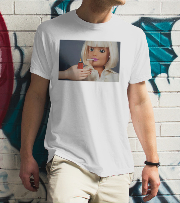 Barbie Smoking Cigarettes Doll With Lighter T-Shirt