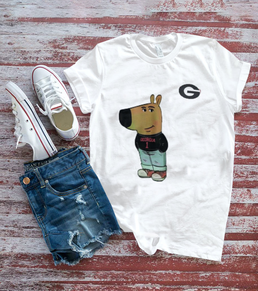 Georgia Bulldogs I Am Just A Chill Guy G Logo Cartoon Character T-Shirt