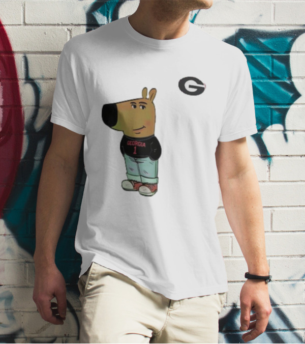 Georgia Bulldogs I Am Just A Chill Guy G Logo Cartoon Character T-Shirt