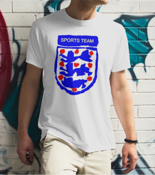 Sports Team Three Lions England Badge Crest T-Shirt