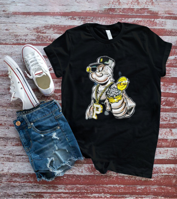 Spinach Pimp Chain And Cap Style Billboard T-Shirt