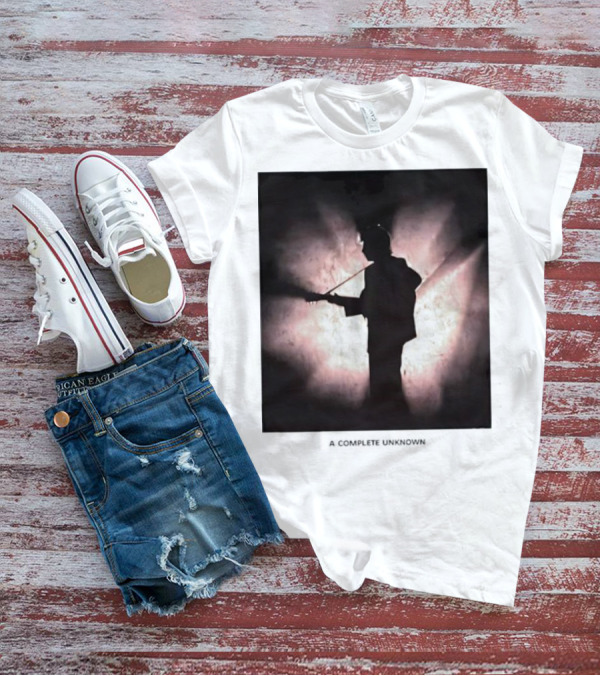 A Complete Unknown Retro Silhouette Illuminated Stage Presence T-Shirt