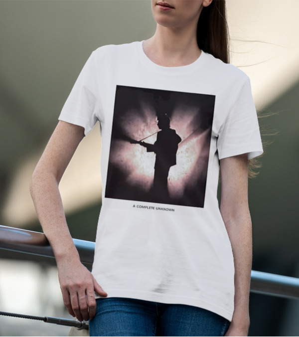 A Complete Unknown Retro Silhouette Illuminated Stage Presence T-Shirt