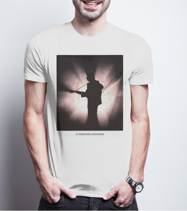 A Complete Unknown Retro Silhouette Illuminated Stage Presence T-Shirt