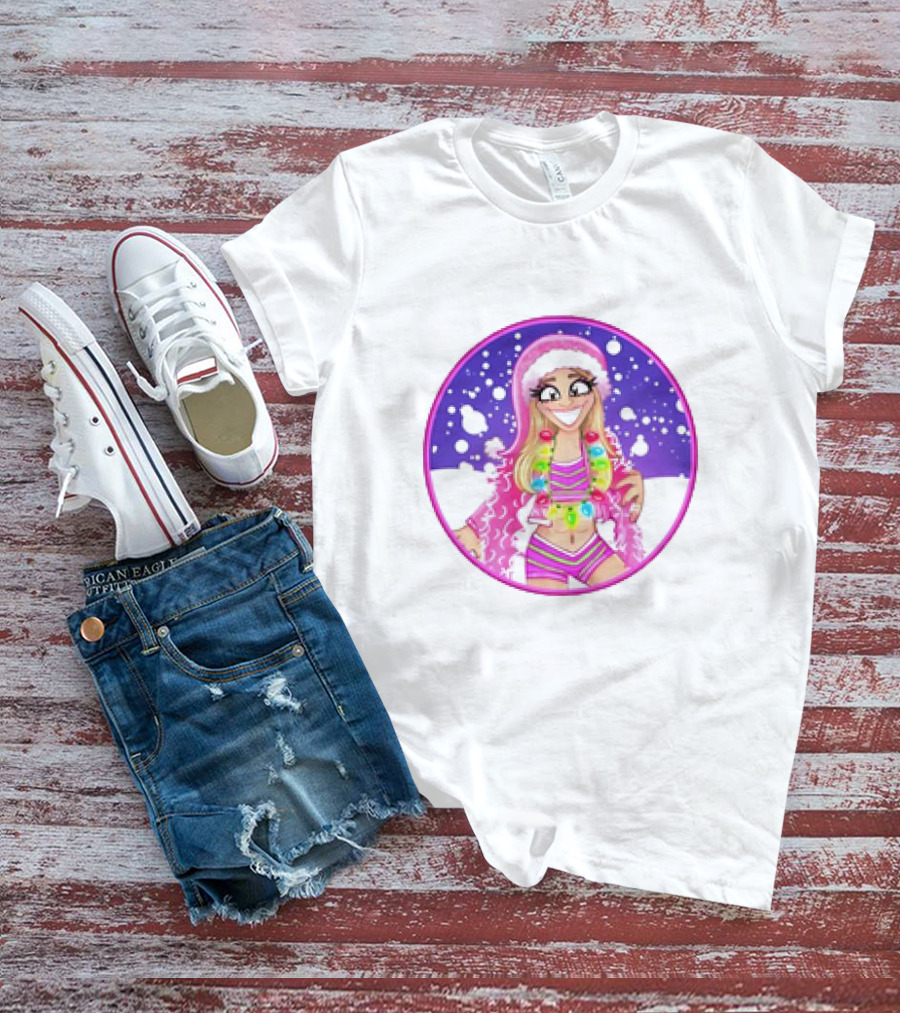 Brittnie Brooks Merry Brittmas Cartoon Holiday T-Shirt