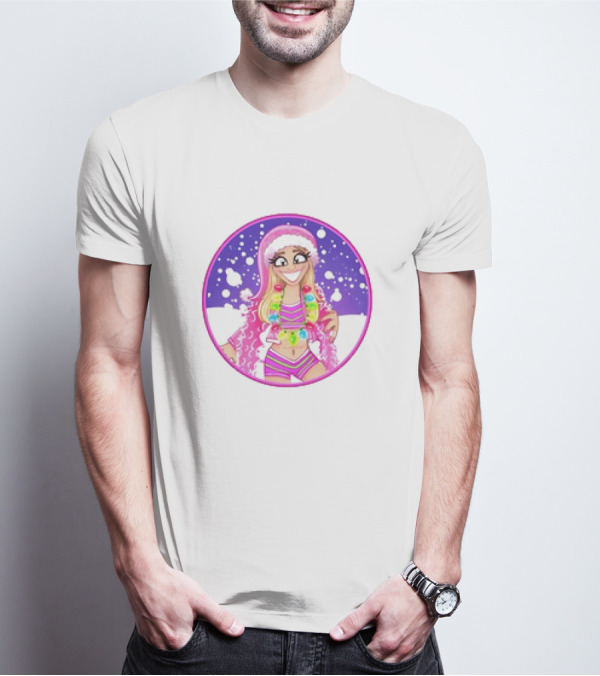 Brittnie Brooks Merry Brittmas Cartoon Holiday T-Shirt