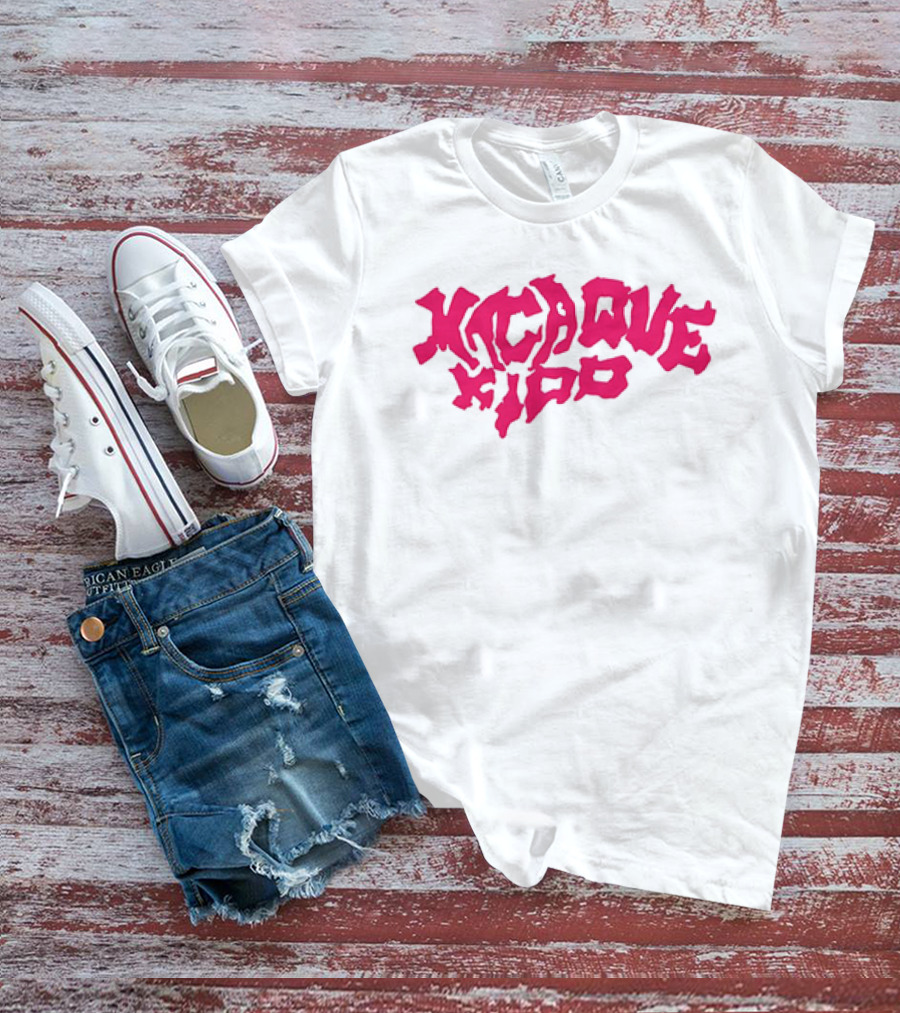 Macaque Kido Bold Pink Text T-Shirt