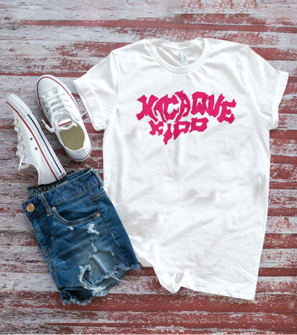 Macaque Kido Bold Pink Text T-Shirt