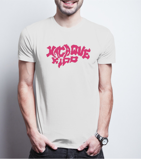 Macaque Kido Bold Pink Text T-Shirt