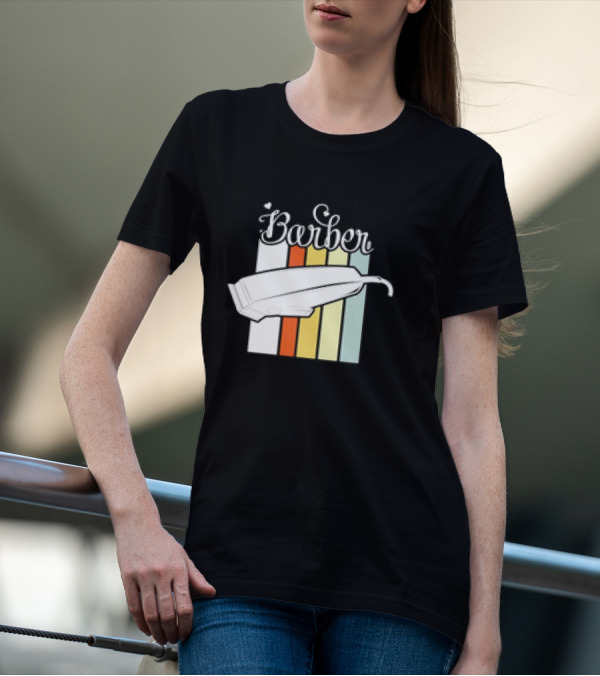 Barber Clippers Retro T-Shirt