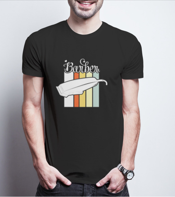 Barber Clippers Retro T-Shirt