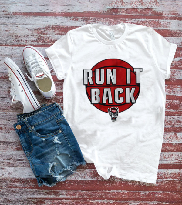 NC State Wolfpack Basketball Run It Back Red Basketball T-Shirt