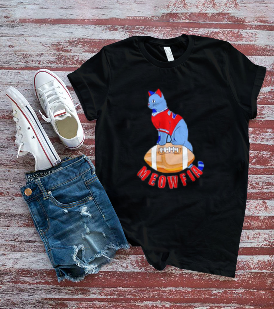 Buffalo Bills Meowfia Cat Football 24 Season T-Shirt