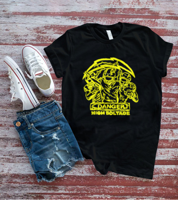 Chargers Danger High Voltage Football Players T-Shirt