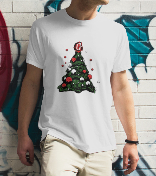 Graffiti Christmas Tree Santa Ornament G Topper T-Shirt