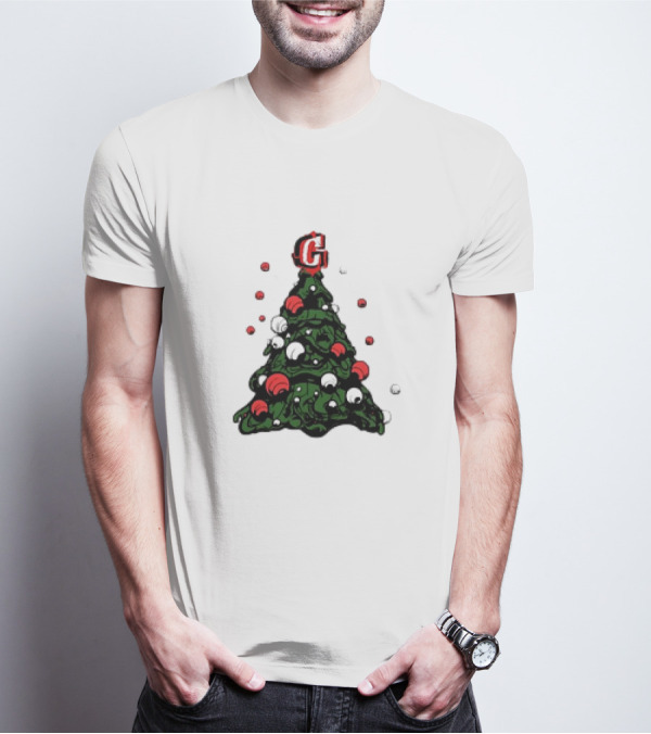 Graffiti Christmas Tree Santa Ornament G Topper T-Shirt