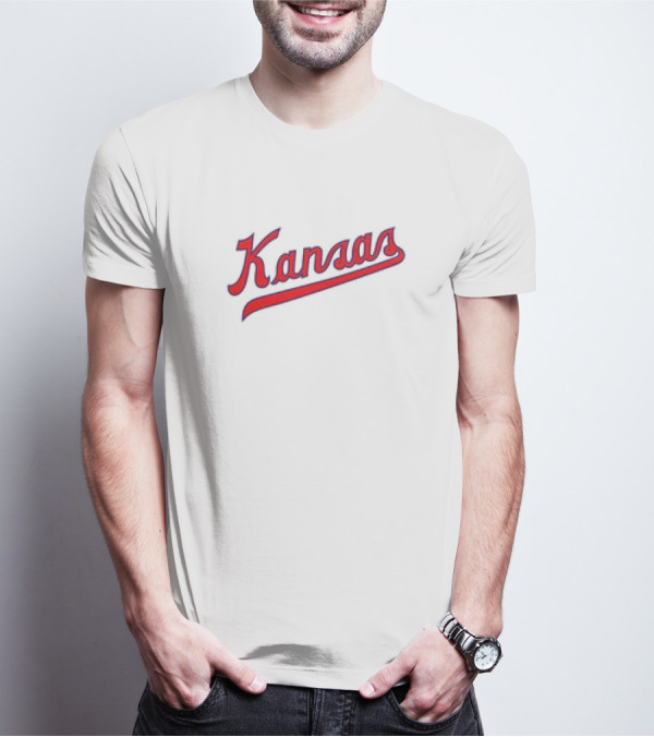 Kansas Jayhawks Red Script T-Shirt