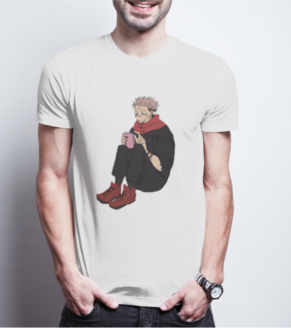 Yuji Itadori Mode Ryomen Sukuna Playing With Phone Jujutsu Kaisen Anime T-Shirt