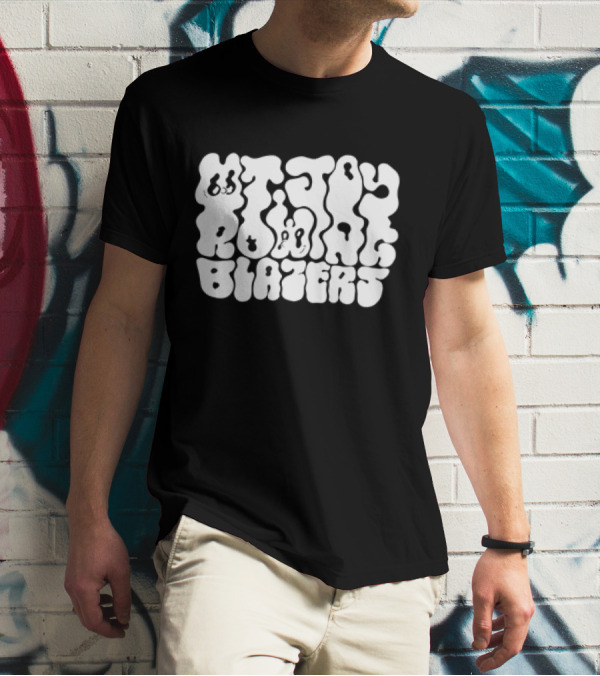MT Joy Blazers Psychedelic Font T-Shirt