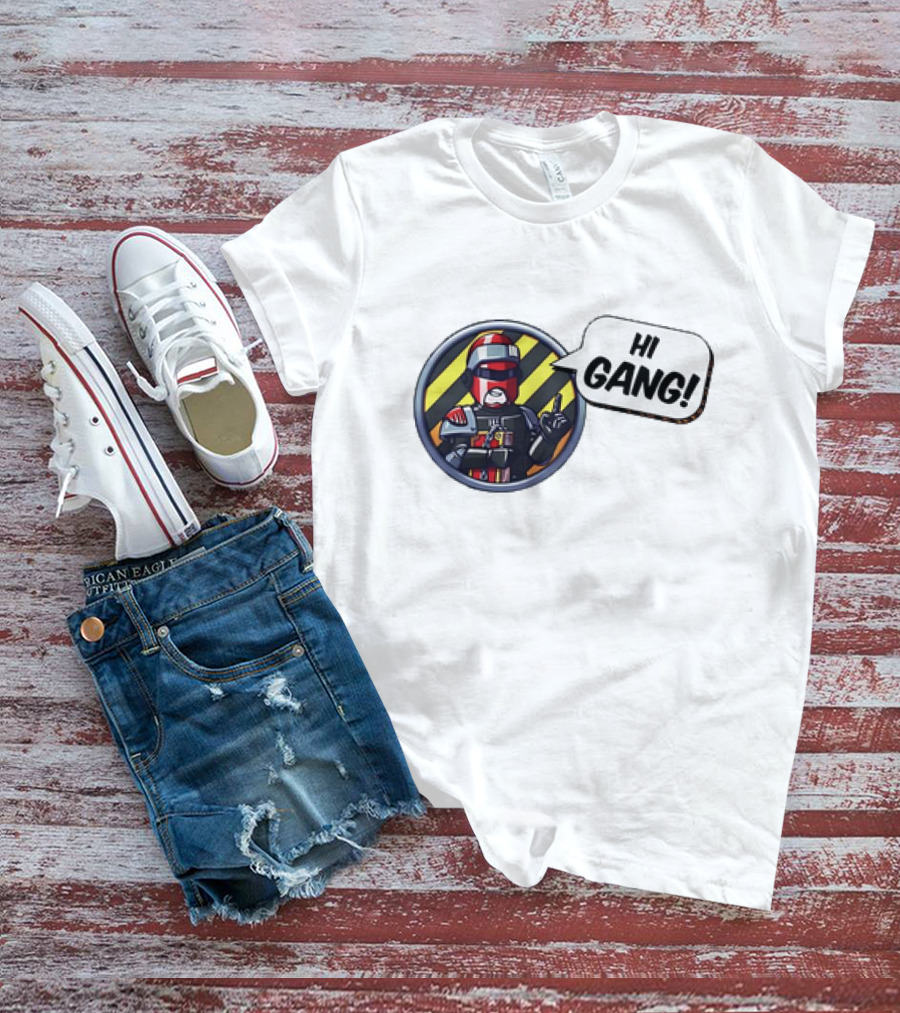 Arbitor Ian Hi Gang Iconic Armor Speech Bubble T-Shirt