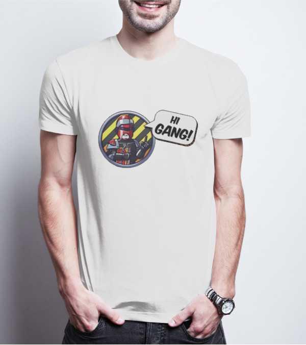 Arbitor Ian Hi Gang Iconic Armor Speech Bubble T-Shirt