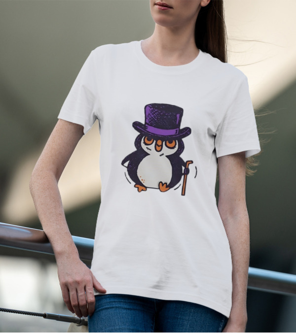 Penguin In A Top Hat With A Cane The Penguin T-Shirt