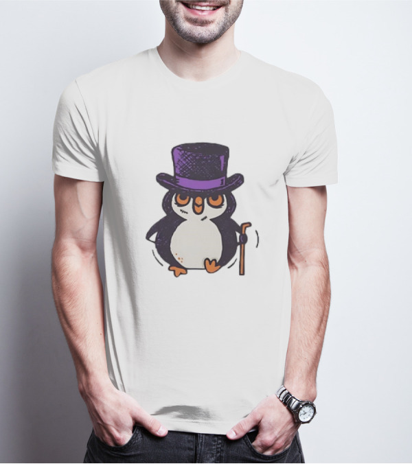 Penguin In A Top Hat With A Cane The Penguin T-Shirt