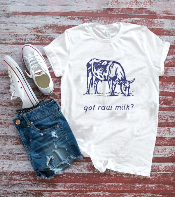 Got Raw Milk? Cow Illustration Turning Point USA T-Shirt