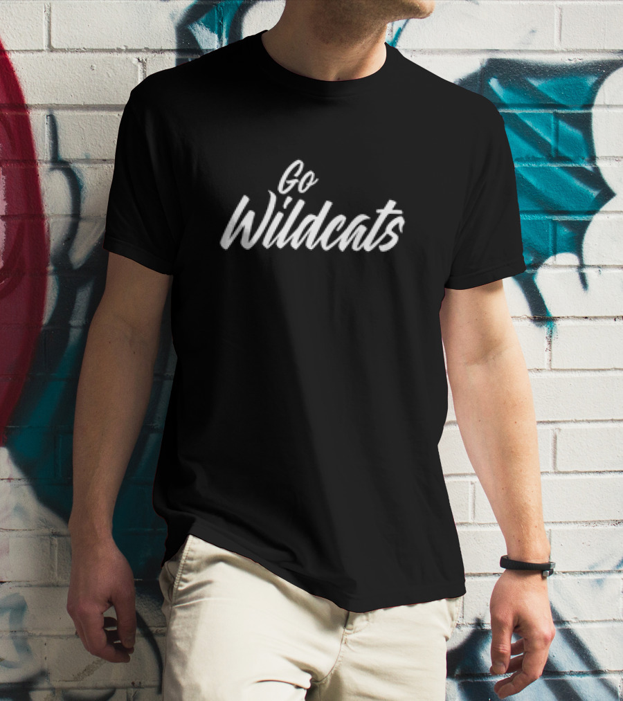 Go Wildcats Team Spirit Bold White Script T-Shirt