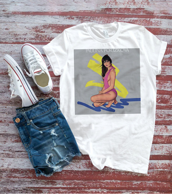 PAULINA PORIZKOVA CLASSIC Colorful Illustration On Gray Background T-Shirt