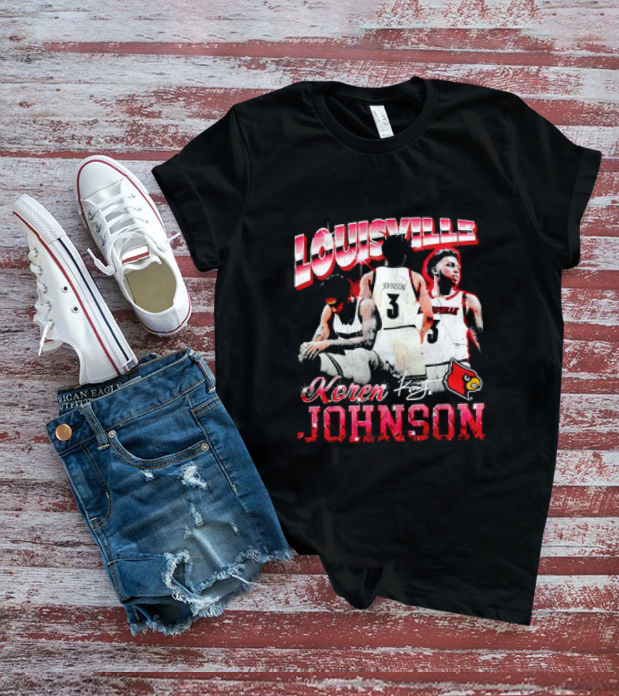 Louisville Cardinals Koren Johnson Basketball T-Shirt