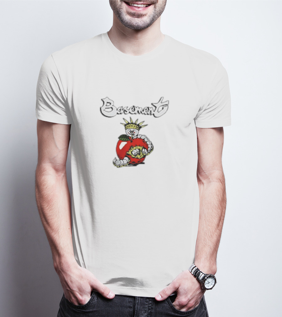Basement Worm In Apple With Crown And Torch T-Shirt