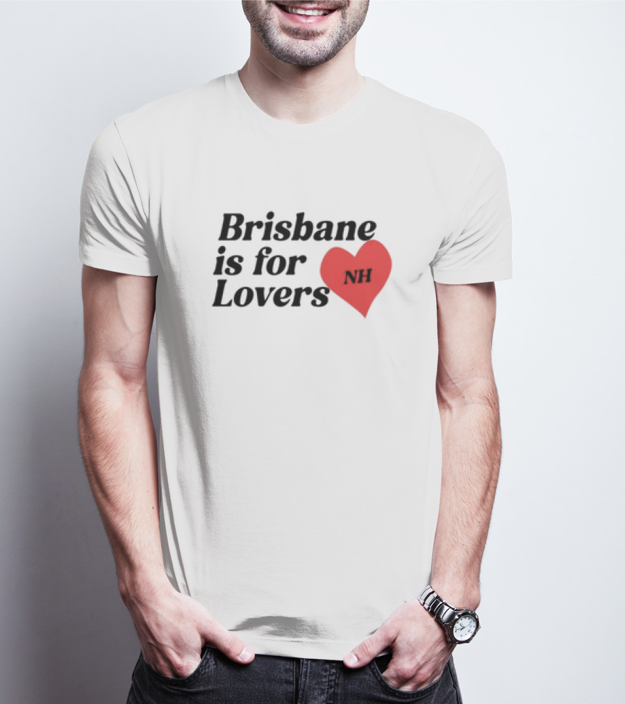Brisbane Is For Lovers NH Heart Red T-Shirt