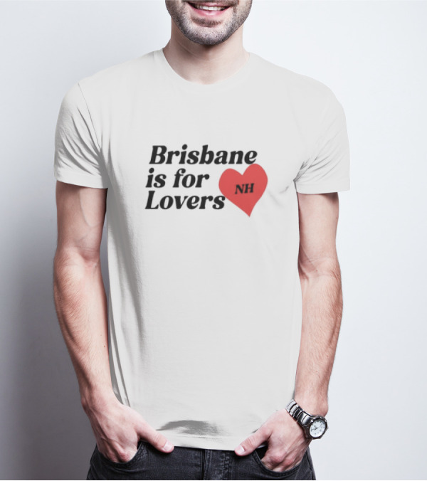 Brisbane Is For Lovers NH Heart Red T-Shirt