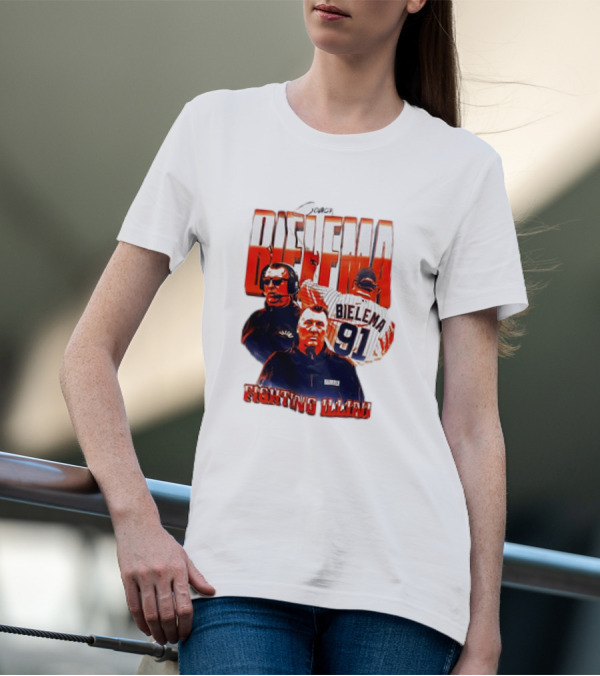 Coach Bielema 91 Fighting Illini T-Shirt