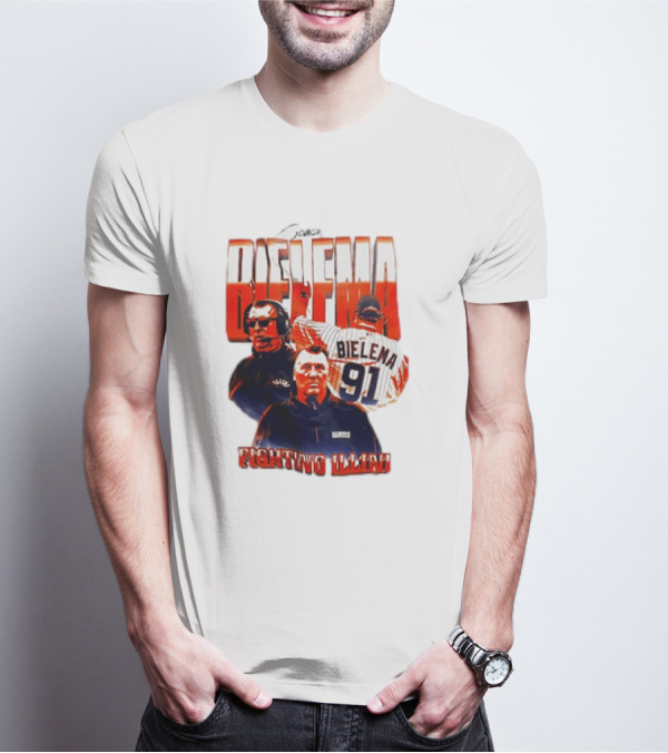 Coach Bielema 91 Fighting Illini T-Shirt