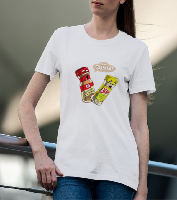 I'm Cumin Cartoon Meme Spice Bottles T-Shirt