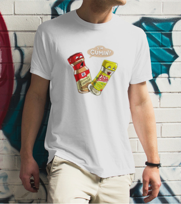 I'm Cumin Cartoon Meme Spice Bottles T-Shirt