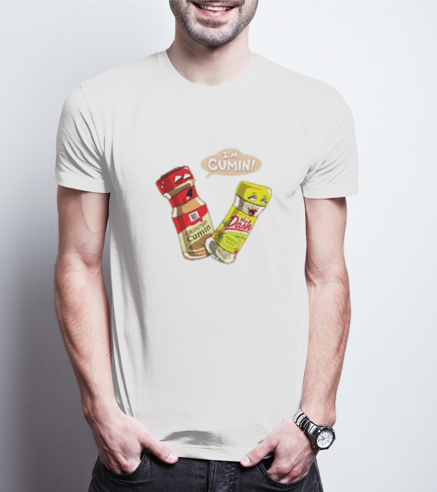 I'm Cumin Cartoon Meme Spice Bottles T-Shirt