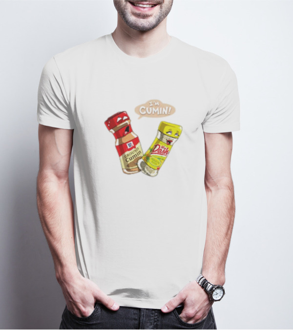 I'm Cumin Cartoon Meme Spice Bottles T-Shirt