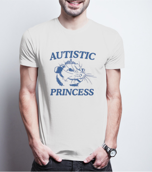 Autistic Princess Possum Drawing With Tiara T-Shirt
